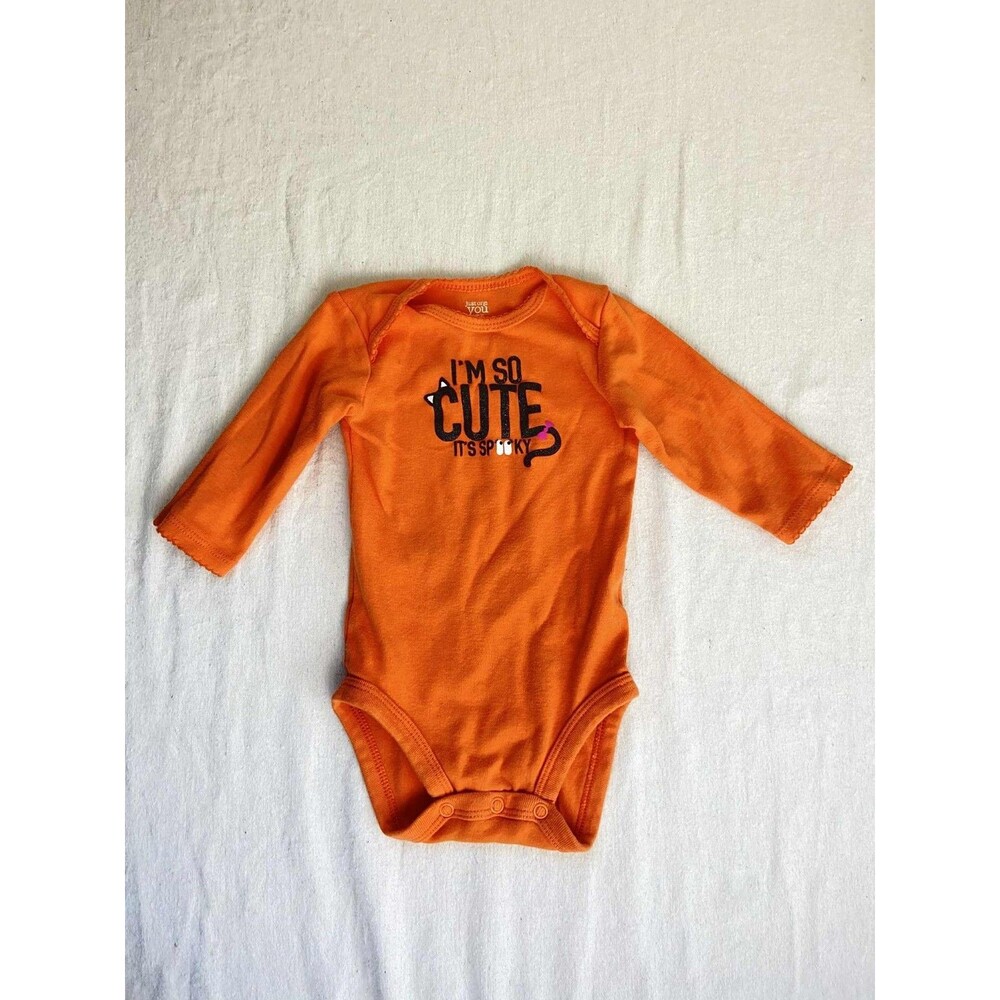 Carter's Halloween “I'm so Cute it's Spooky” Onesy 6 Months Infant Spooky Season